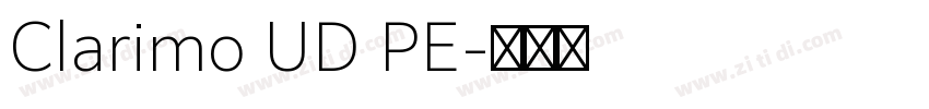 Clarimo UD PE字体转换